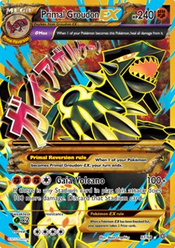 Primal Groudon ex [Jumbo] Pokemon Ancient Origins #97