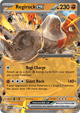 Regirock ex - Pokemon Ascended Heroes #107