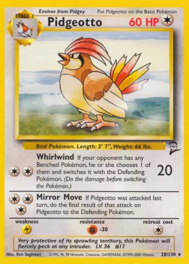 Pidgeotto Base Set 2 #228/130