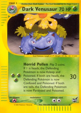 Dark Venusaur Best of Game Cards Promos #7