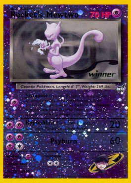Rocket's Mewtwo Best of Game Cards Promos #8