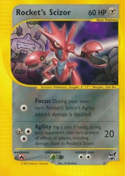 Rocket's Scizor Best of Game Cards Promos #4