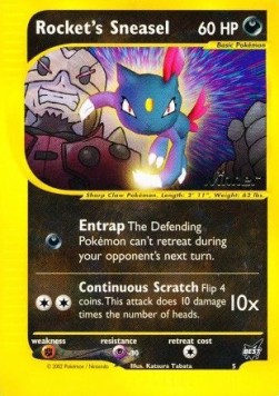 Rocket's Sneasel Best of Game Cards Promos #5