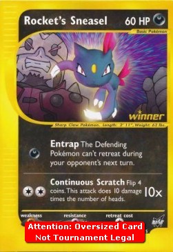 Rocket's Sneasel Best of Game Cards Promos #