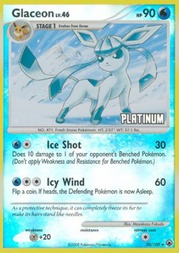 Glaceon Lv.46 Burger King Platinum Promos 2009 #20