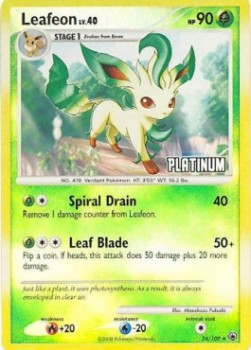 Leafeon Lv.40 Burger King Platinum Promos 2009 #24