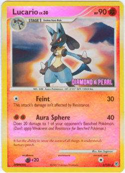 Lucario Lv.30 Burger King DP Promos 2008 #6