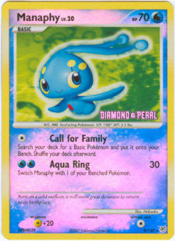 Manaphy Lv.20 Burger King DP Promos 2008 #009