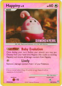 Happiny Lv.8 Burger King DP Promos 2008 #052