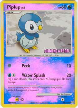 Piplup Lv.9 Burger King DP Promos 2008 #93