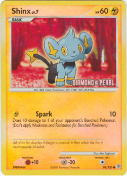 Shinx Lv.7 Burger King DP Promos 2008 #98