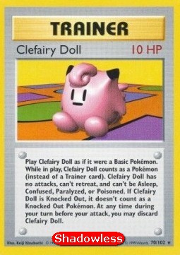 Clefairy Doll Base Set #70/102