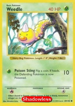 Weedle Base Set #69/102