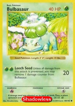 Bulbasaur Base Set #44/102