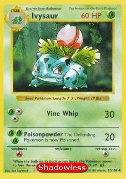 Ivysaur Base Set #30/102
