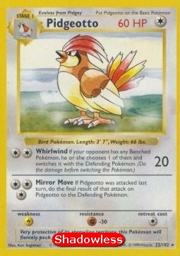 Pidgeotto Base Set #22/102