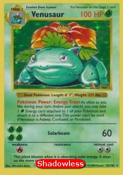 Venusaur Base Set #15/102