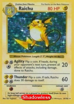 Raichu Base Set #14/102