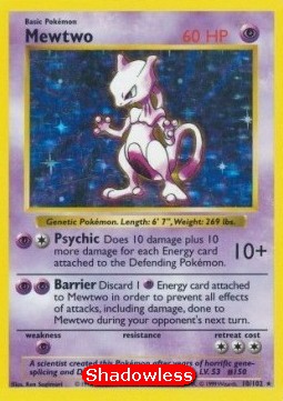 Mewtwo Base Set #10/102