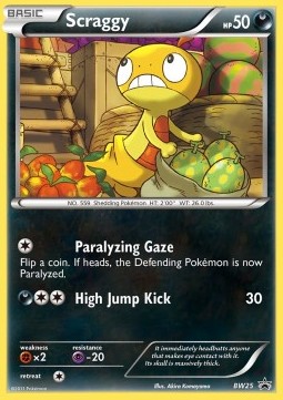 Scraggy - BW Black Star Promos #25/101
