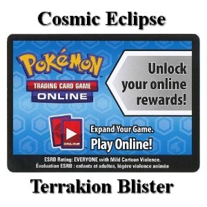 Online Code Card (Terrakion Blister) Cosmic Eclipse #