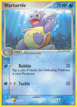 Wartortle EX Crystal Guardians #42