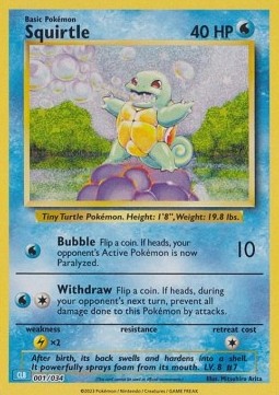 Squirtle Pokémon Trading Card Game Classic: Blastoise &amp; Suicune ex Deck #001