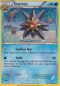 Starmie Pokémon Trading Card Game Classic: Blastoise &amp; Suicune ex Deck #005