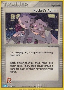 Rocket's Admin. Pokémon Trading Card Game Classic: Blastoise &amp; Suicune ex Deck #027