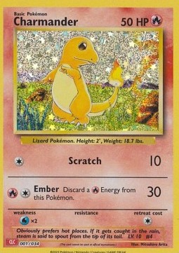 Charmander Pokémon Trading Card Game Classic: Charizard &amp; Ho-Oh ex Deck #001