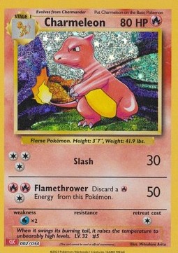 Charmeleon Pokémon Trading Card Game Classic: Charizard &amp; Ho-Oh ex Deck #002