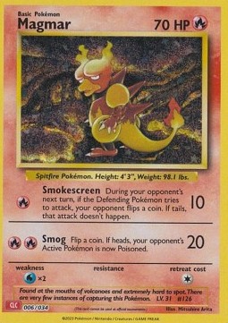 Magmar Pokémon Trading Card Game Classic: Charizard &amp; Ho-Oh ex Deck #006