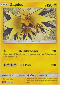 Zapdos Pokémon Trading Card Game Classic: Charizard &amp; Ho-Oh ex Deck #012