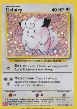 Clefairy Pokémon Trading Card Game Classic: Charizard &amp; Ho-Oh ex Deck #013