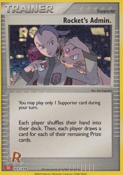 Rocket's Admin. Pokémon Trading Card Game Classic: Charizard &amp; Ho-Oh ex Deck #025