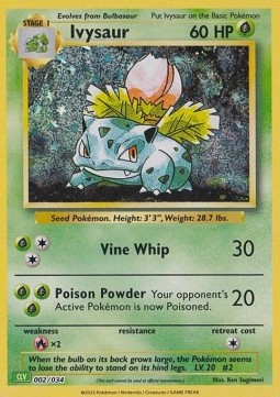 Ivysaur Pokémon Trading Card Game Classic: Venusaur &amp; Lugia ex Deck #002