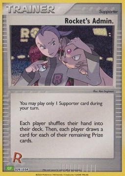 Rocket's Admin. Pokémon Trading Card Game Classic: Venusaur &amp; Lugia ex Deck #026
