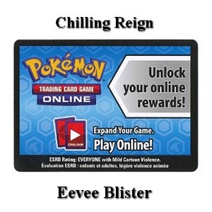 Online Code Card (Eevee Blister) Chilling Reign #