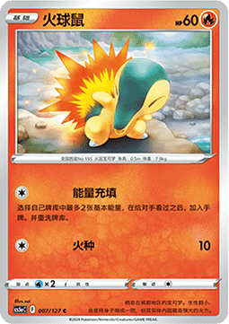 Cyndaquil - Brave Stars - Charm #007