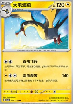 Kilowattrel Fearless Terastal #055