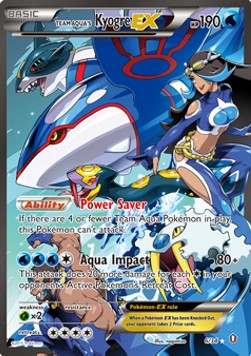 Team Aqua's Kyogre EX Double Crisis #6/34