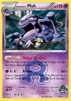 Team Aqua's Muk Double Crisis #8/34