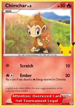 Chimchar Lv.8 Diamond &amp; Pearl #76