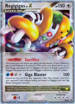 Regigigas LV.X DP Black Star Promos #30/56