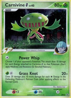 Carnivine Lv.43 DP Black Star Promos #42/56