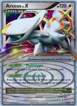 Arceus LV.X DP Black Star Promos #53/56