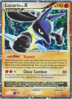 Lucario LV.X DP Black Star Promos #12/56