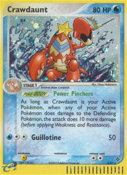 Crawdaunt EX Dragon #3