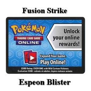 Online Code Card (Espeon Blister) Fusion Strike #