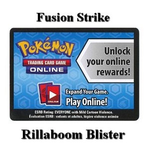 Online Code Card (Rillaboom Blister) Fusion Strike #